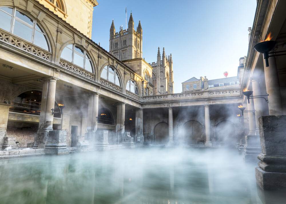 Los antiguos baños romanos... de Inglaterra: descubriendo Bath