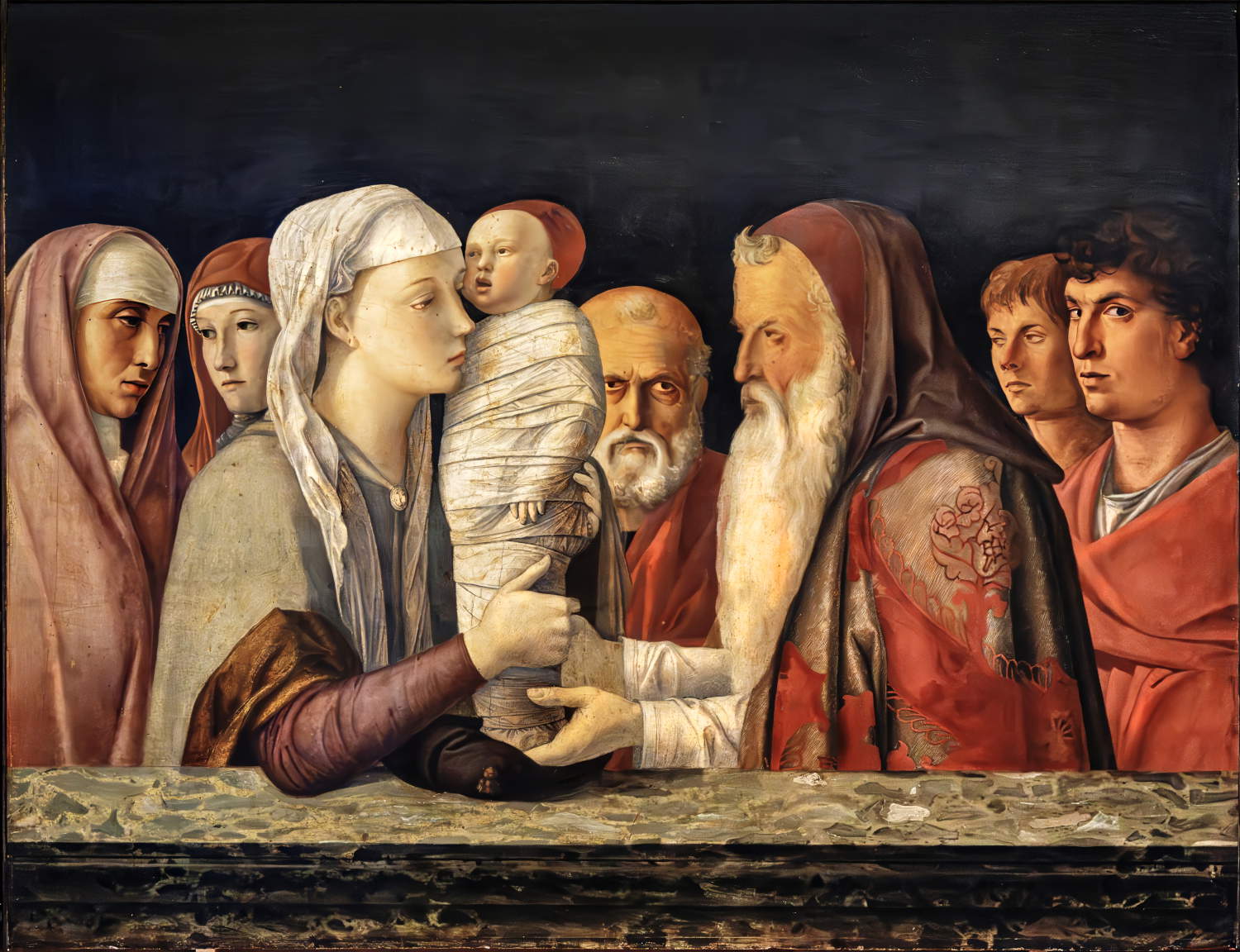Giovanni Bellini, Presentazione di Gesù al Tempio (1460; tempera su tavola; Venezia, Fondazione Querini Stampalia)