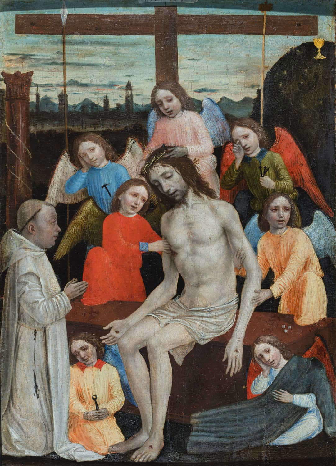 Bergognone, Cristo in pietà con gli angeli Bergognone, Cristo in pietà con gli angeli