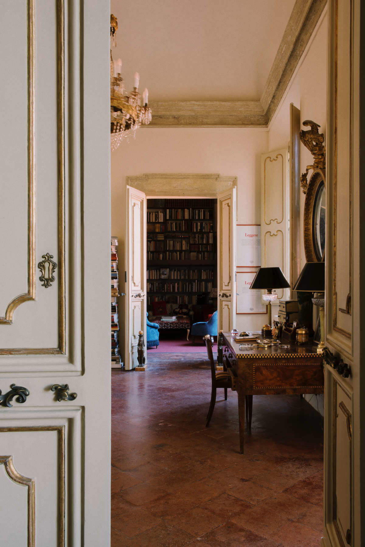 The Eugenio Busmanti Library in Palazzo Bentivoglio, Bologna. Photo: Paolo Abate