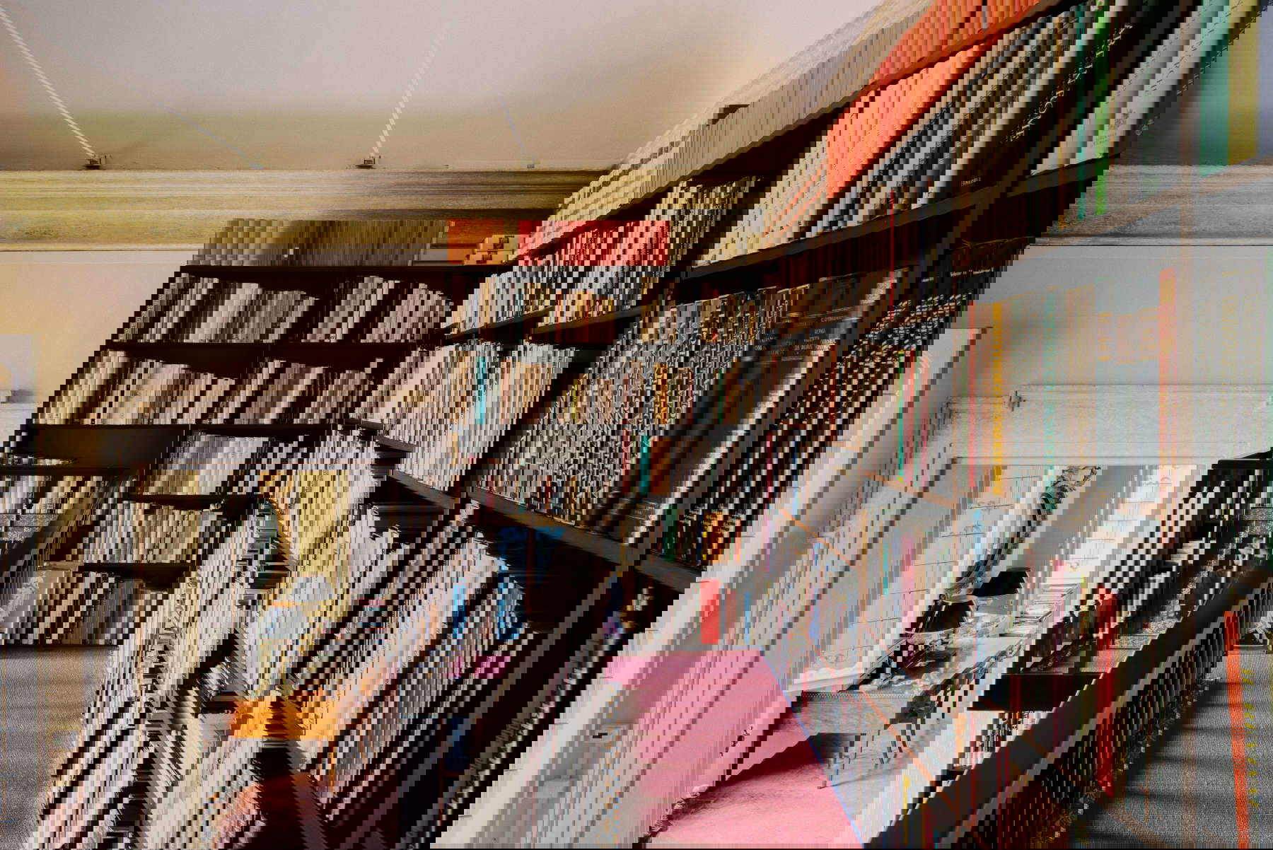 The Eugenio Busmanti Library in Palazzo Bentivoglio, Bologna. Photo: Paolo Abate