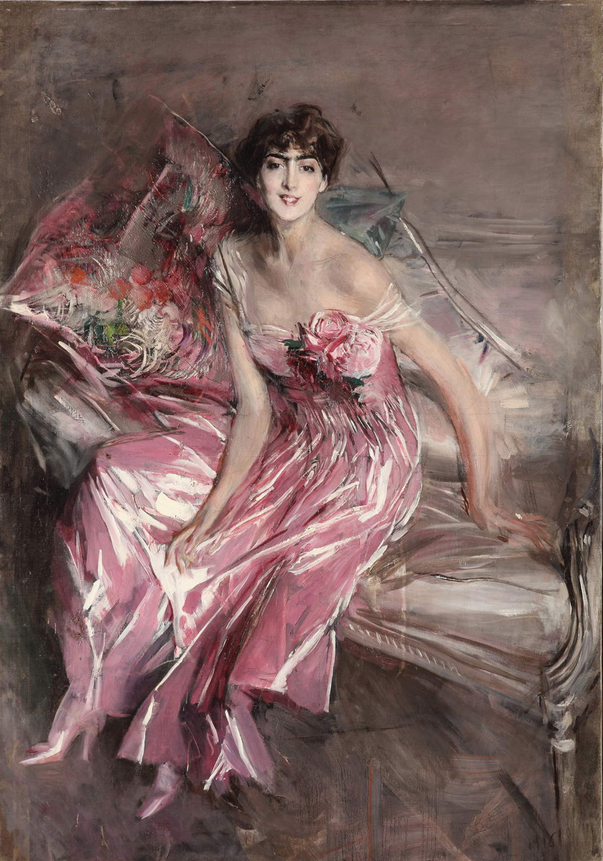 Giovanni Boldini, Die Dame in Rot (1916) Giovanni Boldini, Die Dame in Rot (1916)