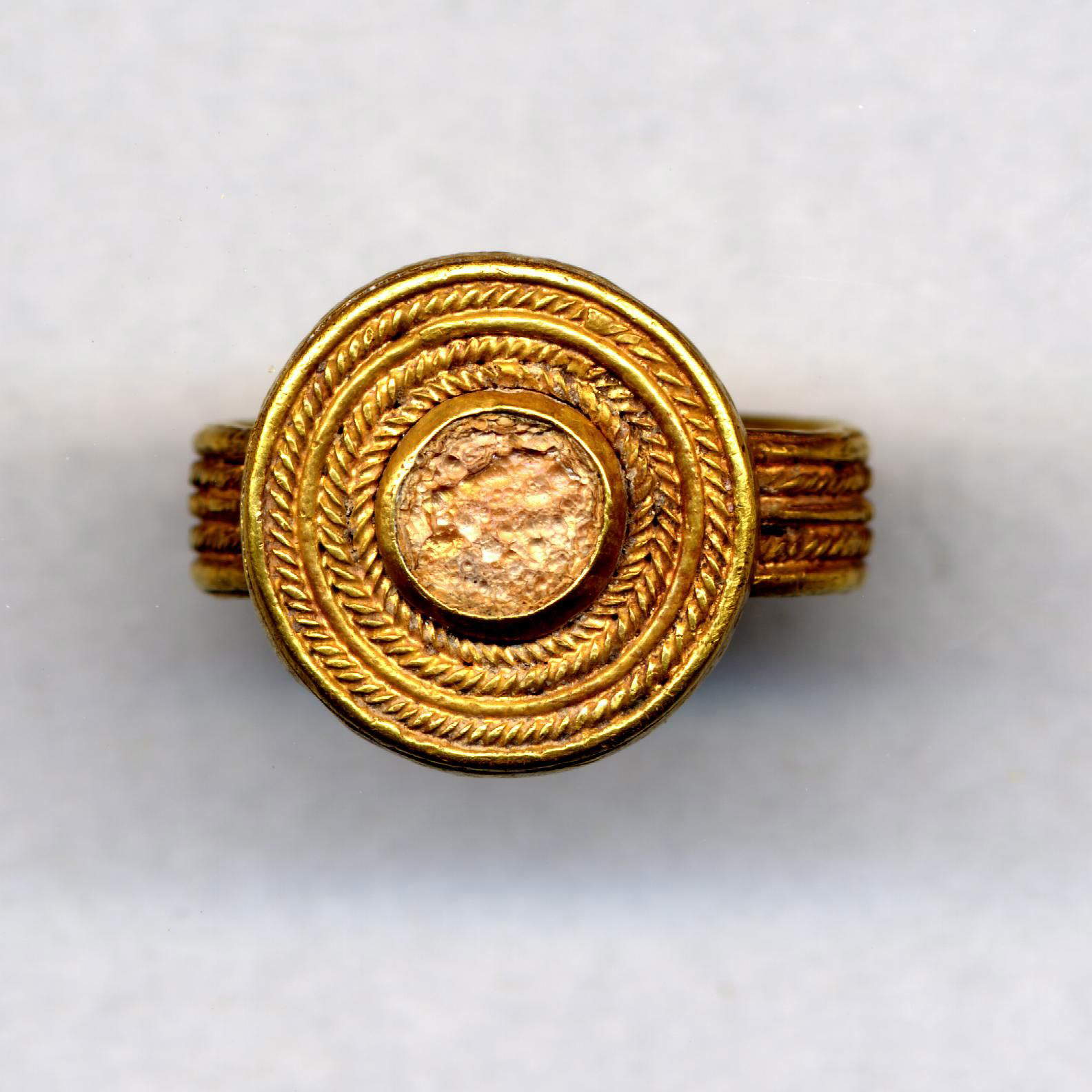 Late Bronze Age ring, from Enkomi (Cyprus), 1450-1200 B.C. (missing)