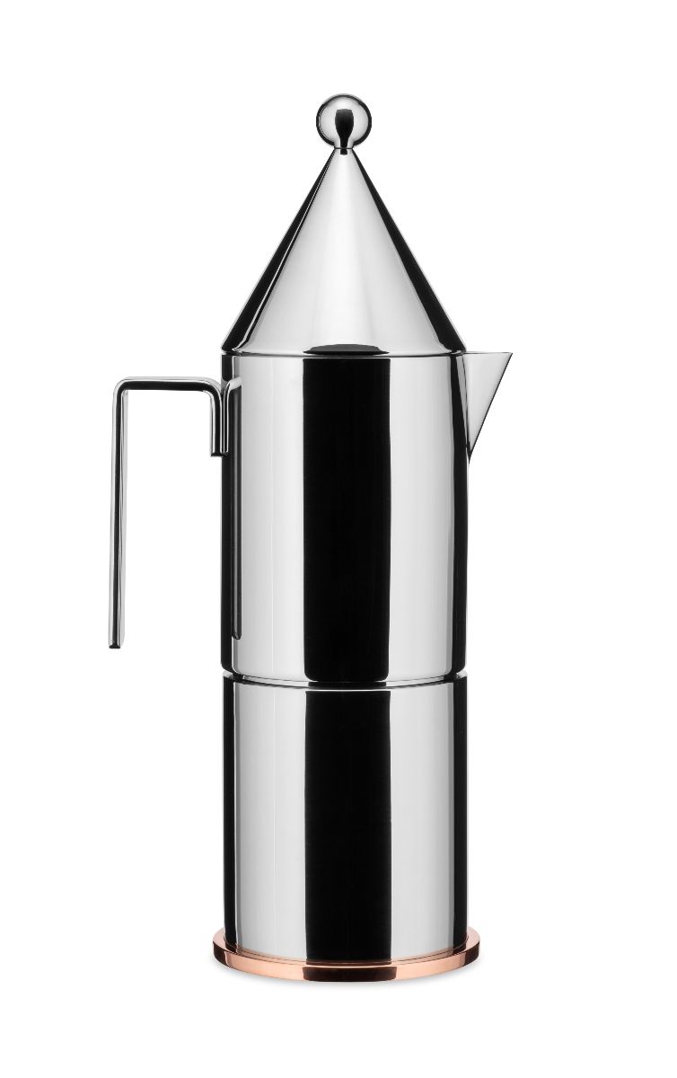 Caffettiera espresso La conica, Aldo Rossi, 1984, Alessi. Su concessione di Archivio fotografico Alessi