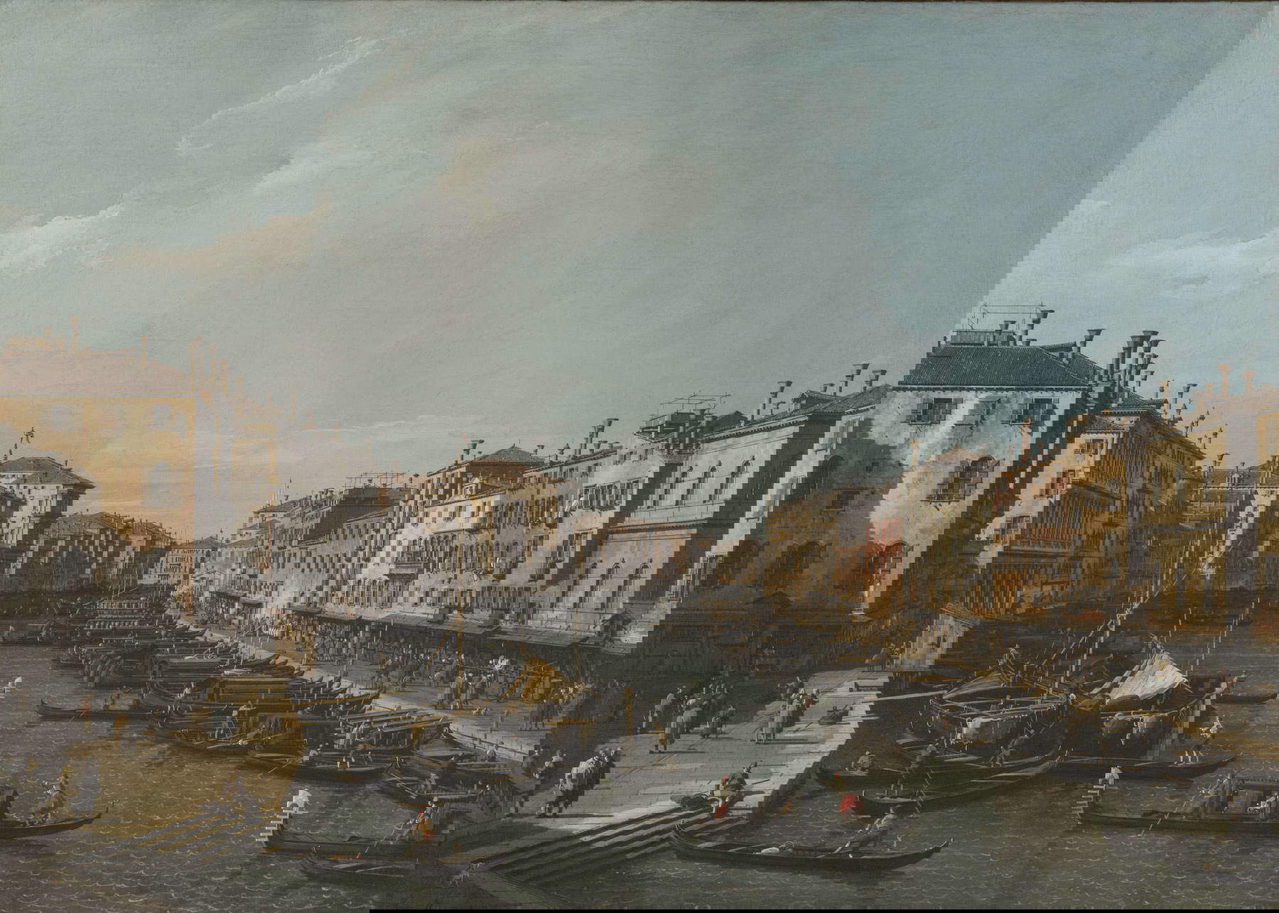 Giovanni Antonio Canal known as Canaletto, View of Venice from the Grand Canal towards Ca' Foscari (1735-1741; oil on canvas, 69 x 94 cm; Rome, Gallerie Nazionali di Arte Antica, inv. 1037) © Gallerie Nazionali di Arte Antica, Rome (MiC) - Bibliotheca Hertziana, Max Planck Institute for Art History/Enrico Fontolan Giovanni Antonio Canal known as Canaletto, View of Venice from the Grand Canal towards Ca' Foscari (1735-1741; oil on canvas, 69 x 94 cm; Rome, Gallerie Nazionali di Arte Antica, inv. 1037) © Gallerie Nazionali di Arte Antica, Rome (MiC) - Bibliotheca Hertziana, Max Planck Institute for Art History/Enrico Fontolan