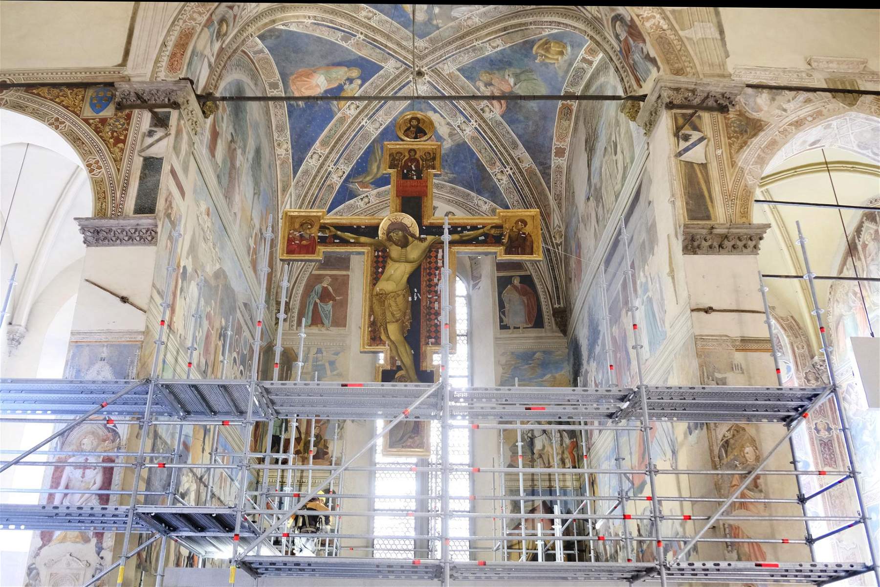 Arezzo, début des visites du chantier de restauration des fresques de Piero della Francesca