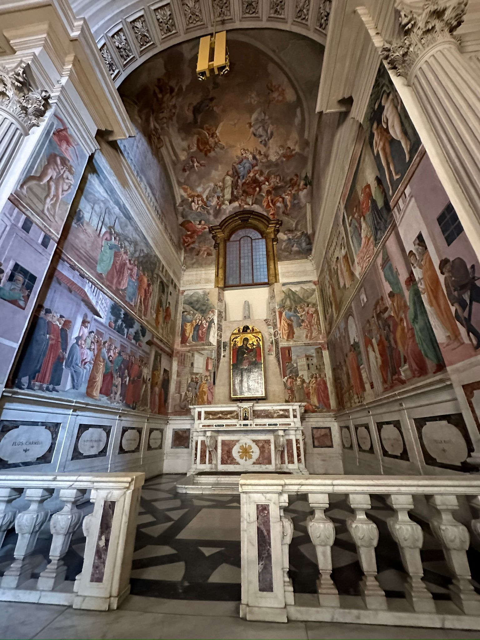 La Capilla Brancacci tras su restauración La Capilla Brancacci tras su restauración