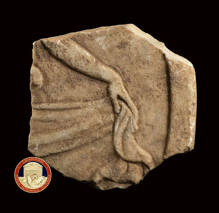 Material recovered by carabinieri