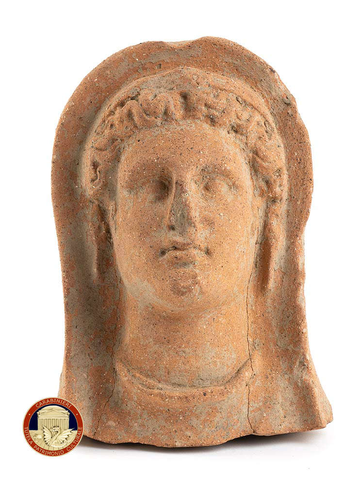 Material recovered by carabinieri