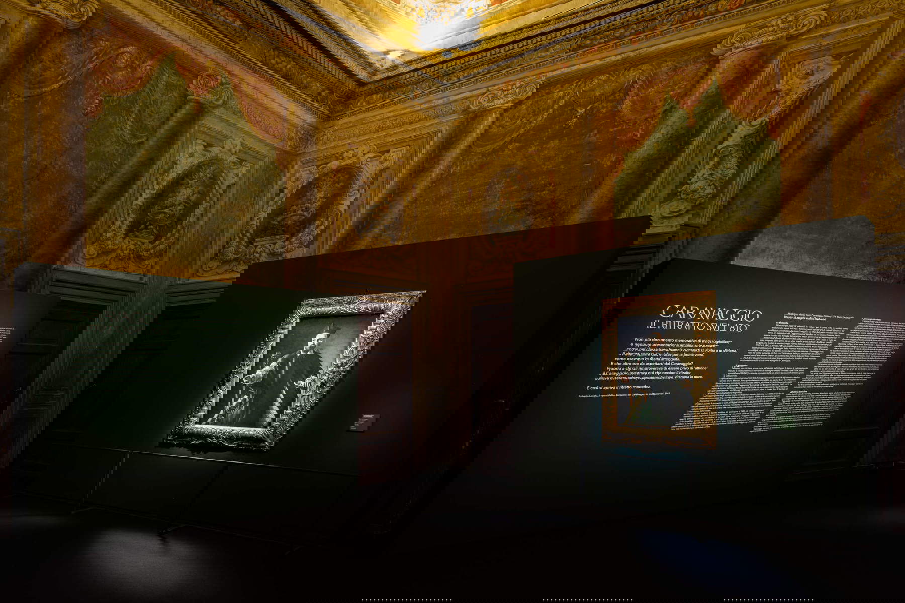 Il ritratto di Maffeo Barberini di Caravaggio esposto a Palazzo Barberini Il ritratto di Maffeo Barberini di Caravaggio esposto a Palazzo Barberini