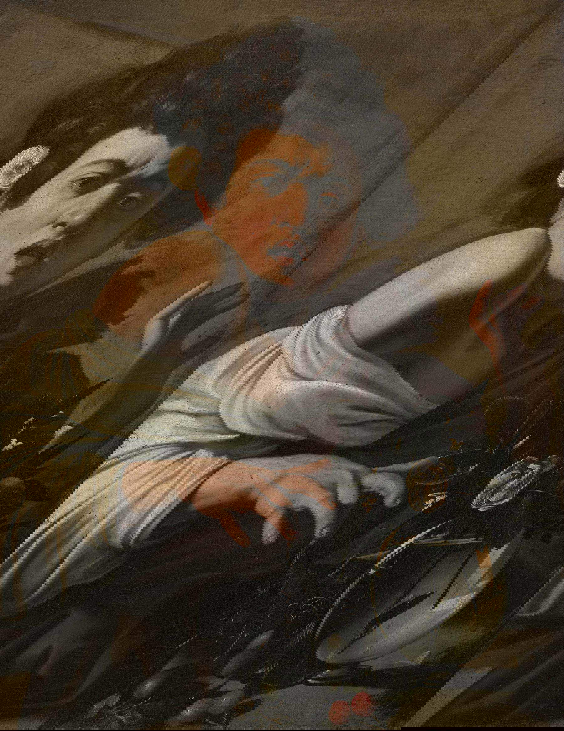 Michelangelo Merisi, genannt Caravaggio, Ragazzo morso da un ramarro (um 1595-1596; Öl auf Leinwand, 65,8 x 52,3 cm; Florenz, Fondazione Longhi) Michelangelo Merisi, genannt Caravaggio, Ragazzo morso da un ramarro (um 1595-1596; Öl auf Leinwand, 65,8 x 52,3 cm; Florenz, Fondazione Longhi)