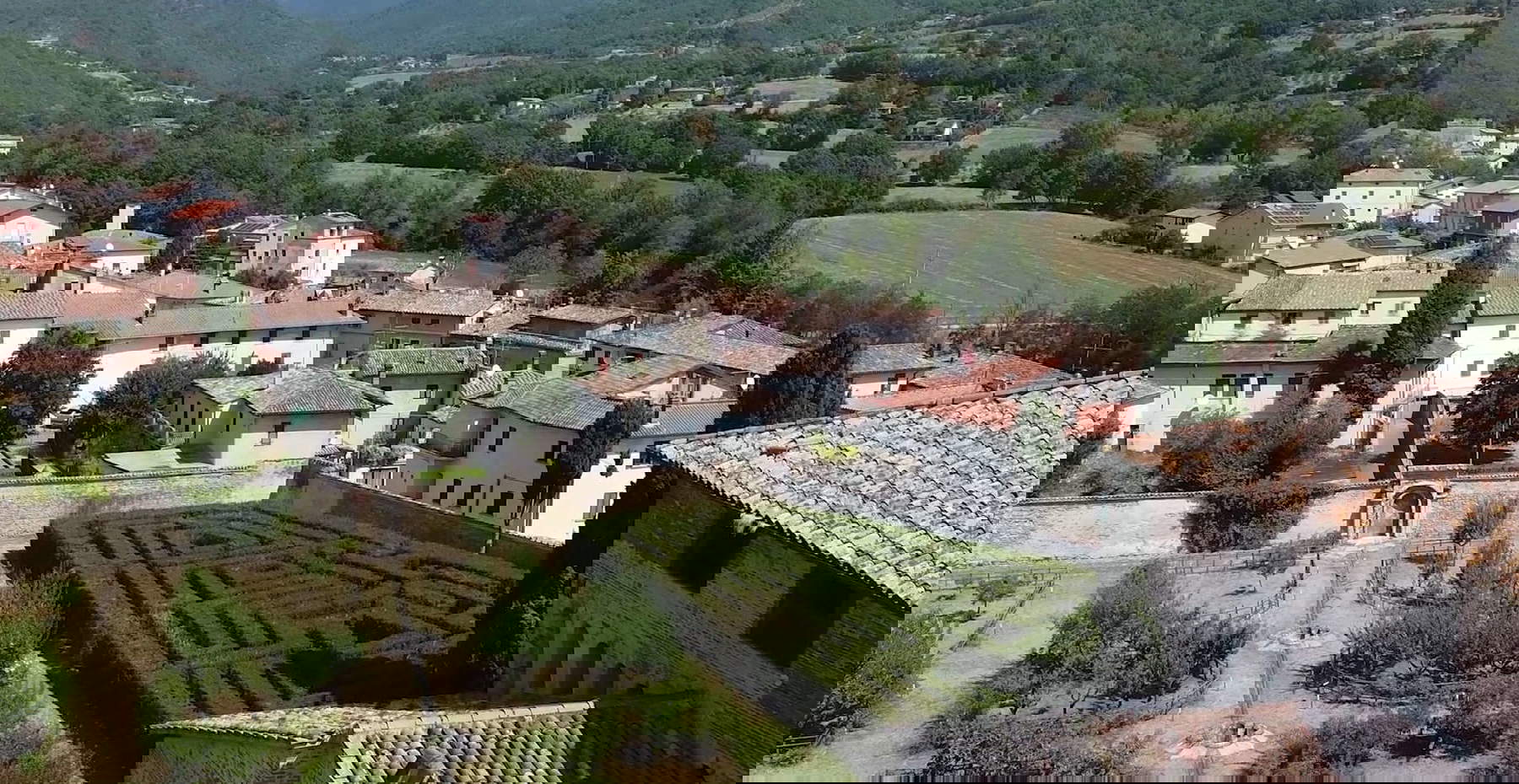 Il labirinto di Schloss Bufalini. Foto: Alessandro Pasquali / Danae Projekt Il labirinto di Schloss Bufalini. Foto: Alessandro Pasquali / Danae Projekt