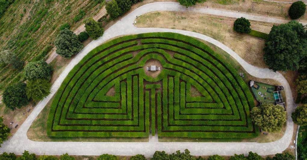 The labyrinth of Masino Castle, an intricate eighteenth-century maze