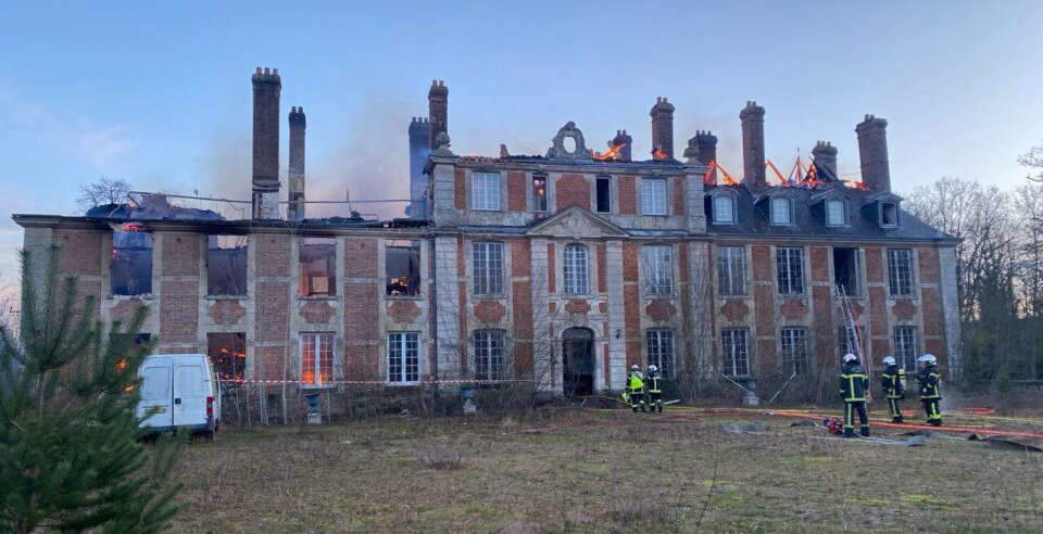 The castle after the fire The castle after the fire