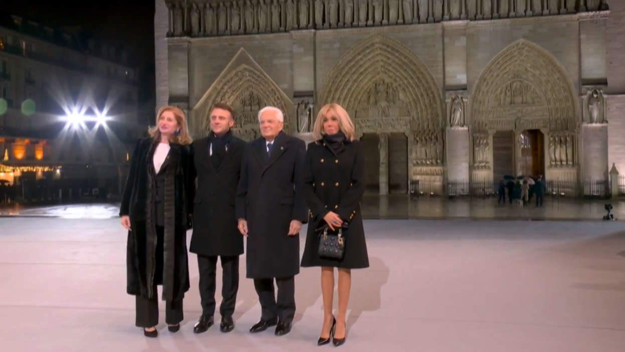 Cerimonia di riapertura di Notre Dame