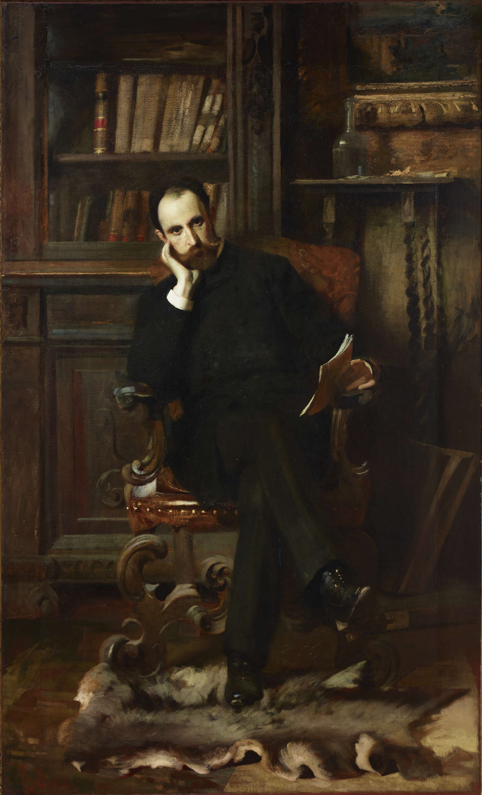 Cesare Tallone, Portrait of engineer Guglielmo Davoglio (c. 1887; oil on canvas; Pavia, Musei Civici) Cesare Tallone, Portrait of engineer Guglielmo Davoglio (c. 1887; oil on canvas; Pavia, Musei Civici)