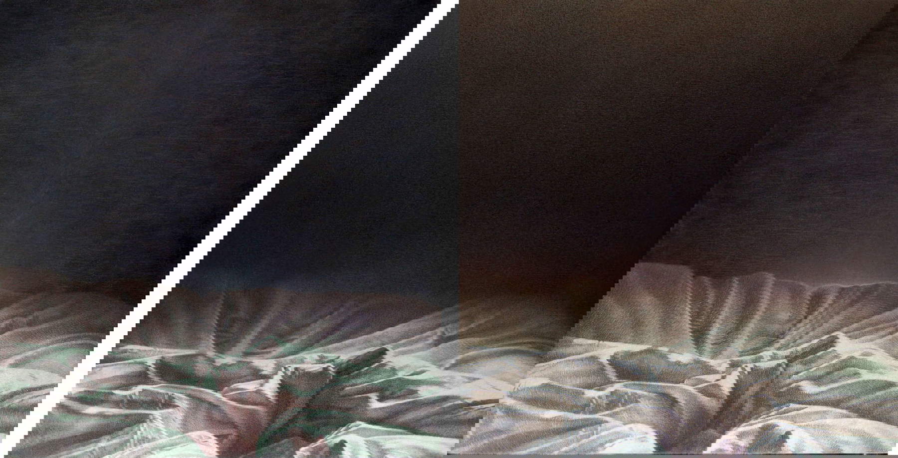 Chiara Enzo, Beds in a Room, diptych (2017-2018; tempera gouache, pastel, and colored pencils on cardboard glued on board, 27 x 26 cm each; Bologna, Enea Righi Collection) Chiara Enzo, Beds in a Room, diptych (2017-2018; tempera gouache, pastel, and colored pencils on cardboard glued on board, 27 x 26 cm each; Bologna, Enea Righi Collection)