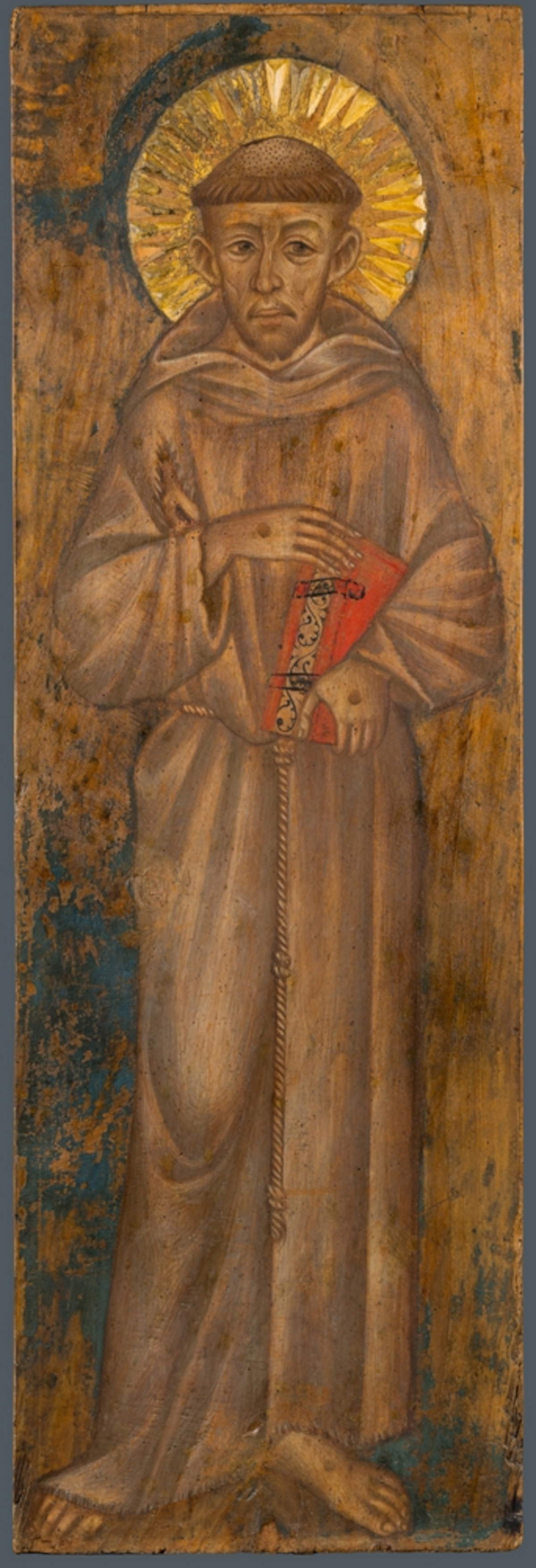 Cimabue, San Francesco d'Assisi (1280-1290 circa; tempera su tavola; Assisi, Santa Maria degli Angeli, Museo della Porziuncola)