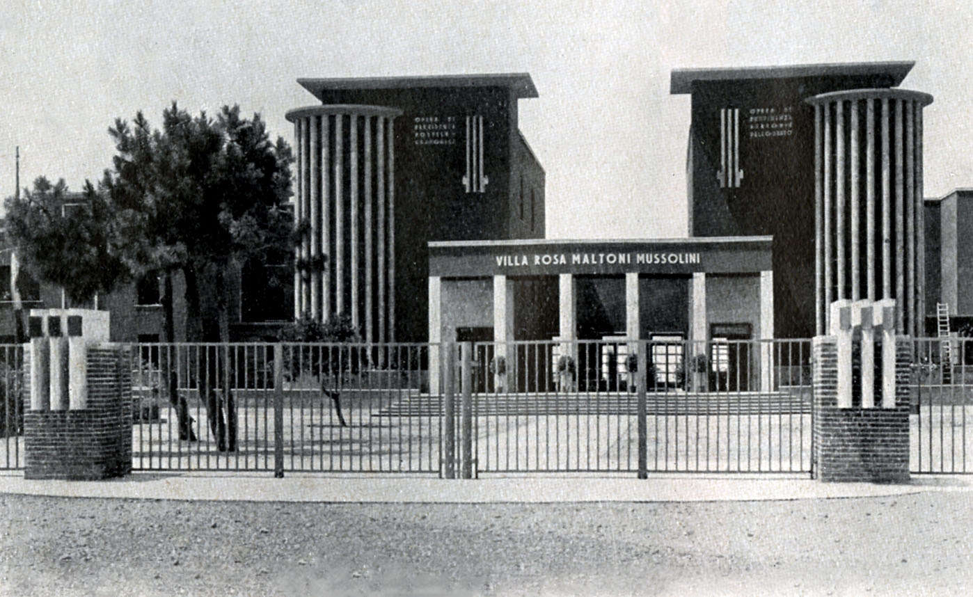 La colonia Rosa Maltoni Mussolini nel 1938 La colonia Rosa Maltoni Mussolini nel 1938