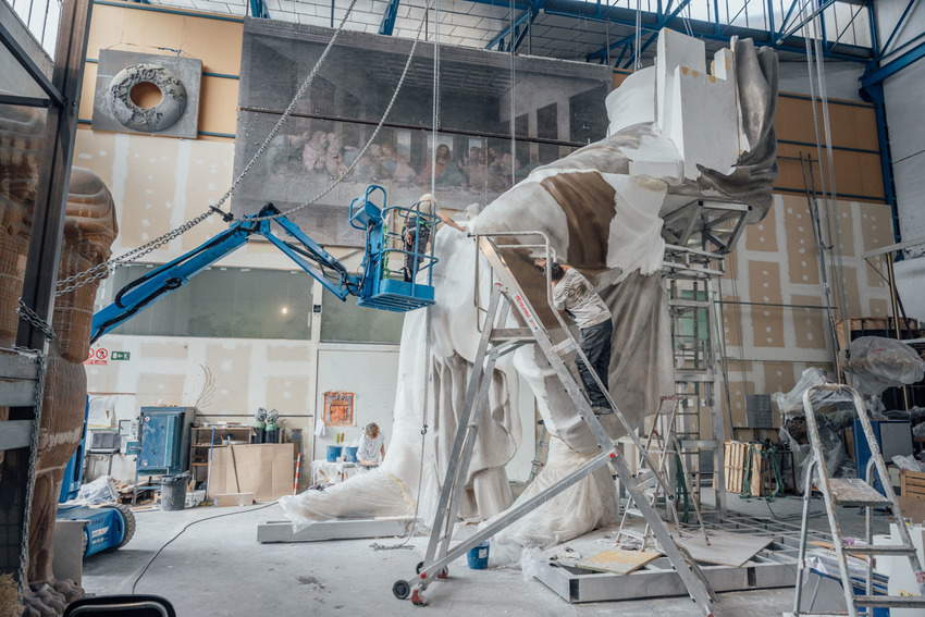 Die Rekonstruktion des Kolosses. Foto: Oak Taylor Smith/Factum Foundation Die Rekonstruktion des Kolosses. Foto: Oak Taylor Smith/Factum Foundation