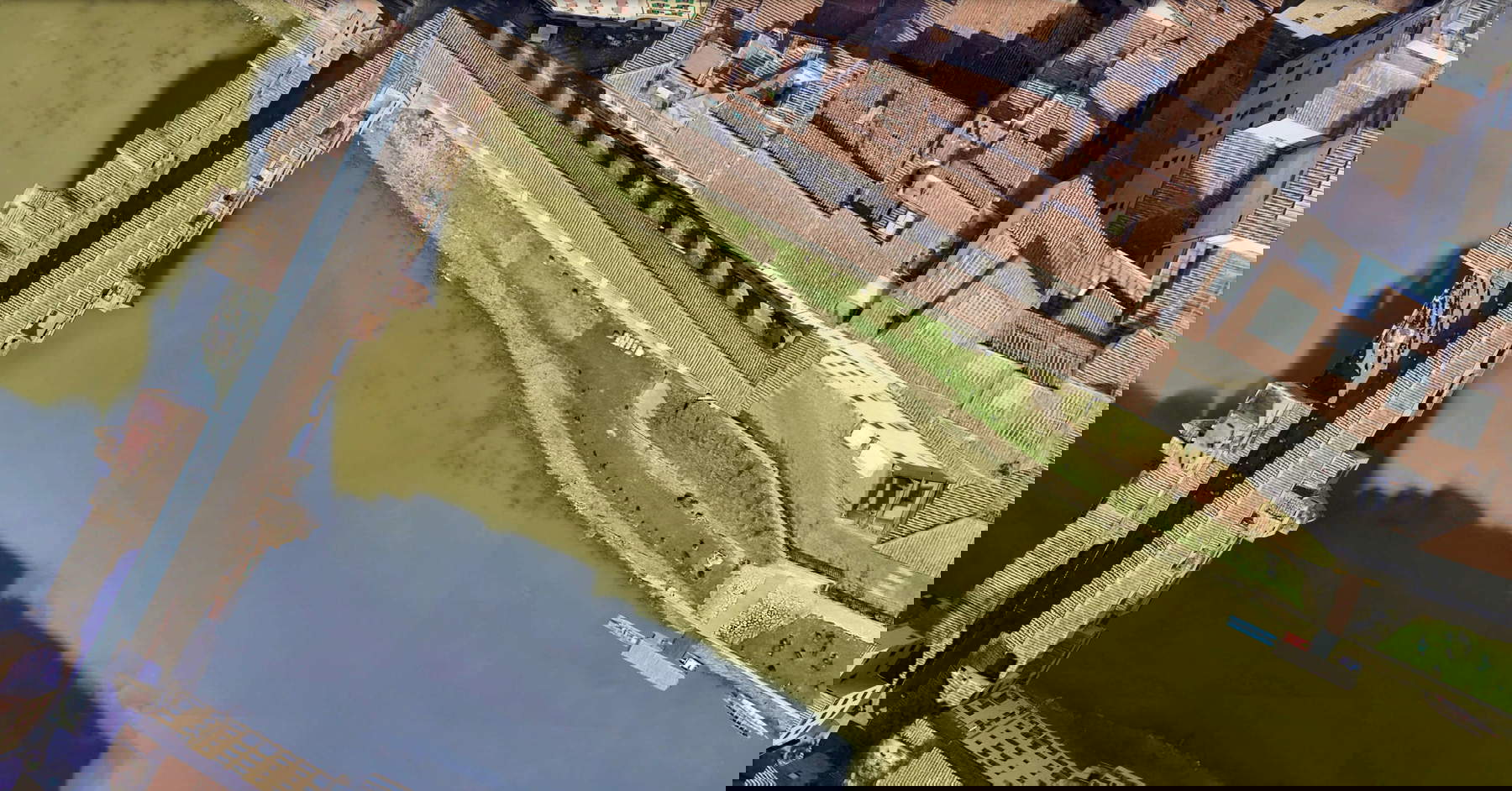 Il Corridoio Vasariano dall'alto