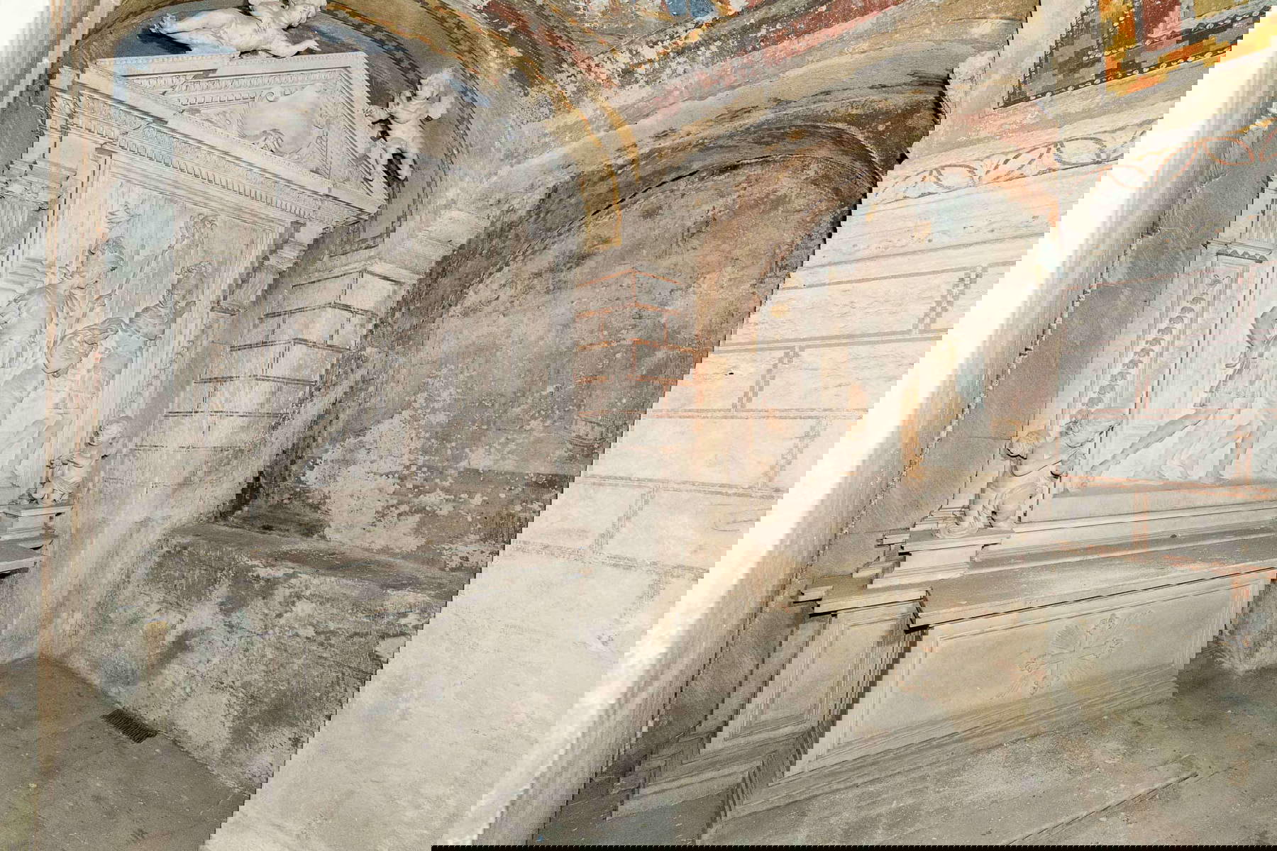 La crypte avant restauration. Photo : Webuild Image Library La crypte avant restauration. Photo : Webuild Image Library