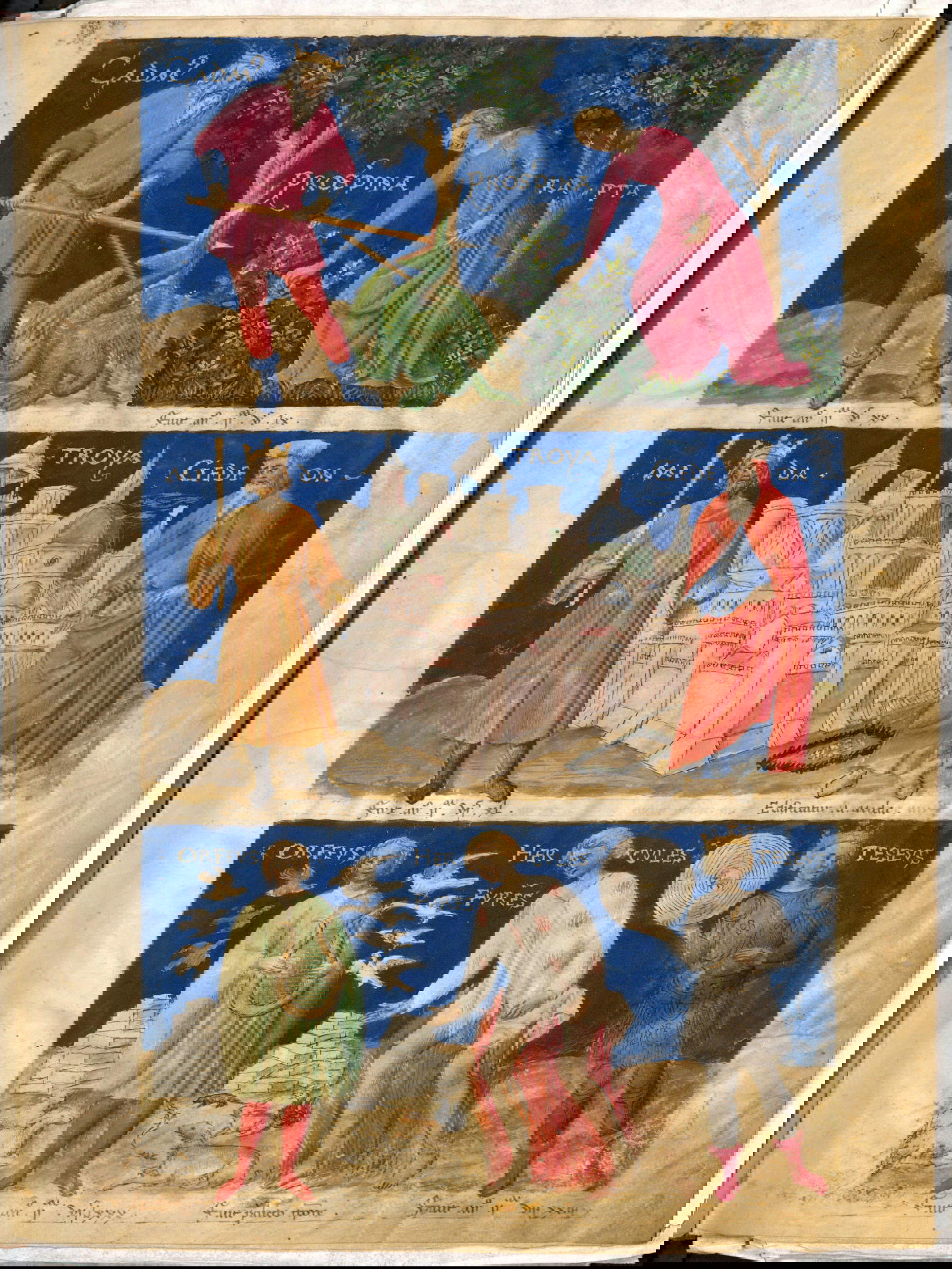 La Chronique de Crespi illustrée par Leonardo da Besozzo. Cycle des hommes illustres en miniature, XVe siècle La Chronique de Crespi illustrée par Leonardo da Besozzo. Cycle des hommes illustres en miniature, XVe siècle