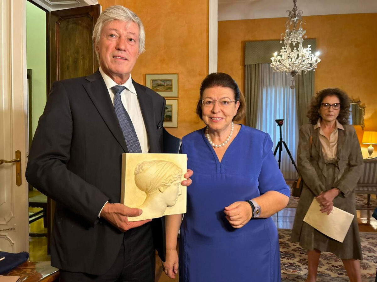 Paolo Catti De Gasperi con Lina Mendoni