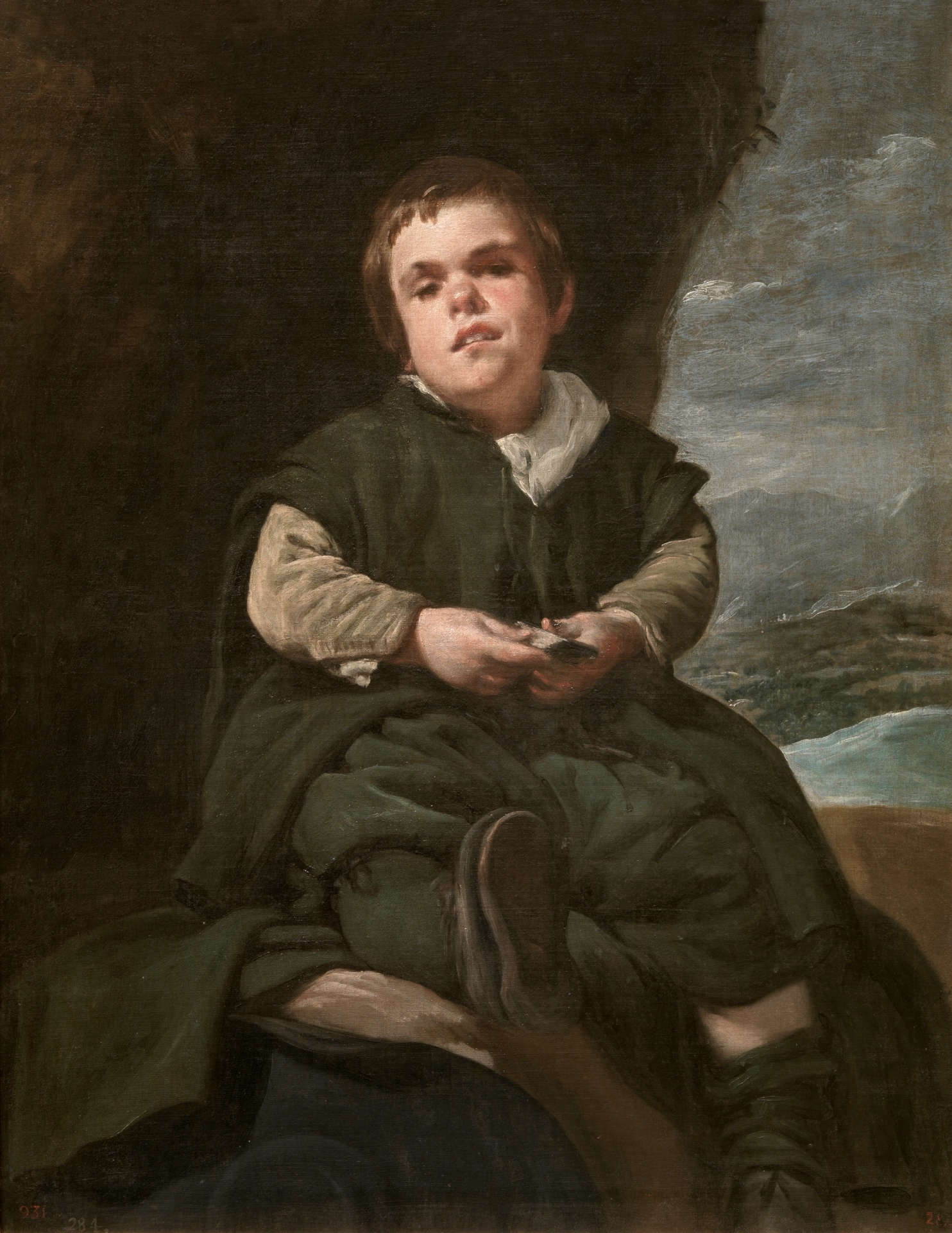 Diego Velázquez, El Niño de Vallecas (c. 1635-1645; óleo sobre lienzo, 107 x 83 cm; Madrid, Prado) Diego Velázquez, El Niño de Vallecas (c. 1635-1645; óleo sobre lienzo, 107 x 83 cm; Madrid, Prado)