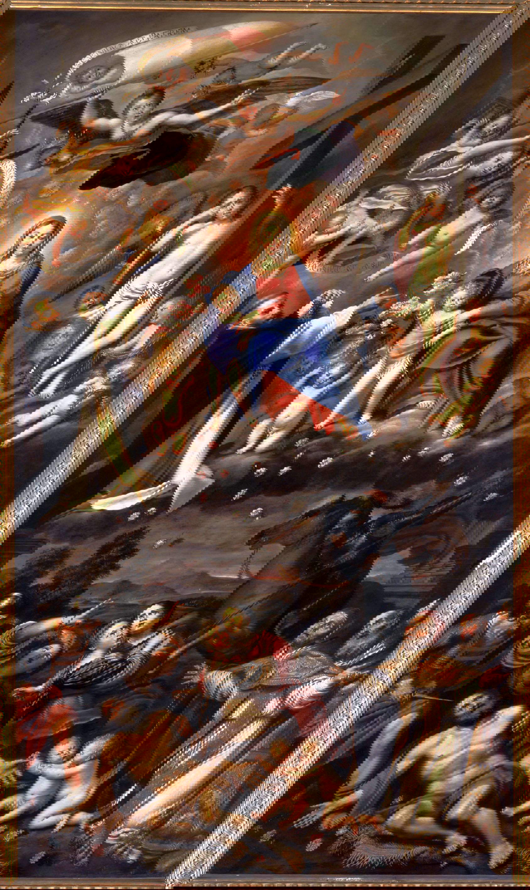 Domenico Zampieri, genannt Domenichino, Madonna des Rosenkranzes (1617-1621; Leinwand; Bologna, Pinacoteca Nazionale)