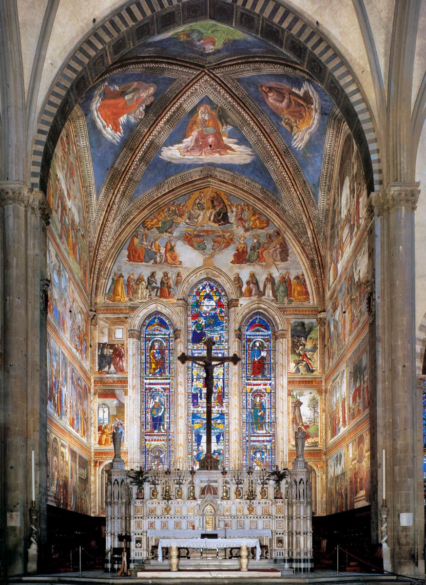 Domenico Ghirlandaio, Fresken der Tornabuoni Kapelle (1486-1490; Fresken; Florenz, Santa Maria Novella, Tornabuoni Kapelle) Domenico Ghirlandaio, Fresken der Tornabuoni Kapelle (1486-1490; Fresken; Florenz, Santa Maria Novella, Tornabuoni Kapelle)