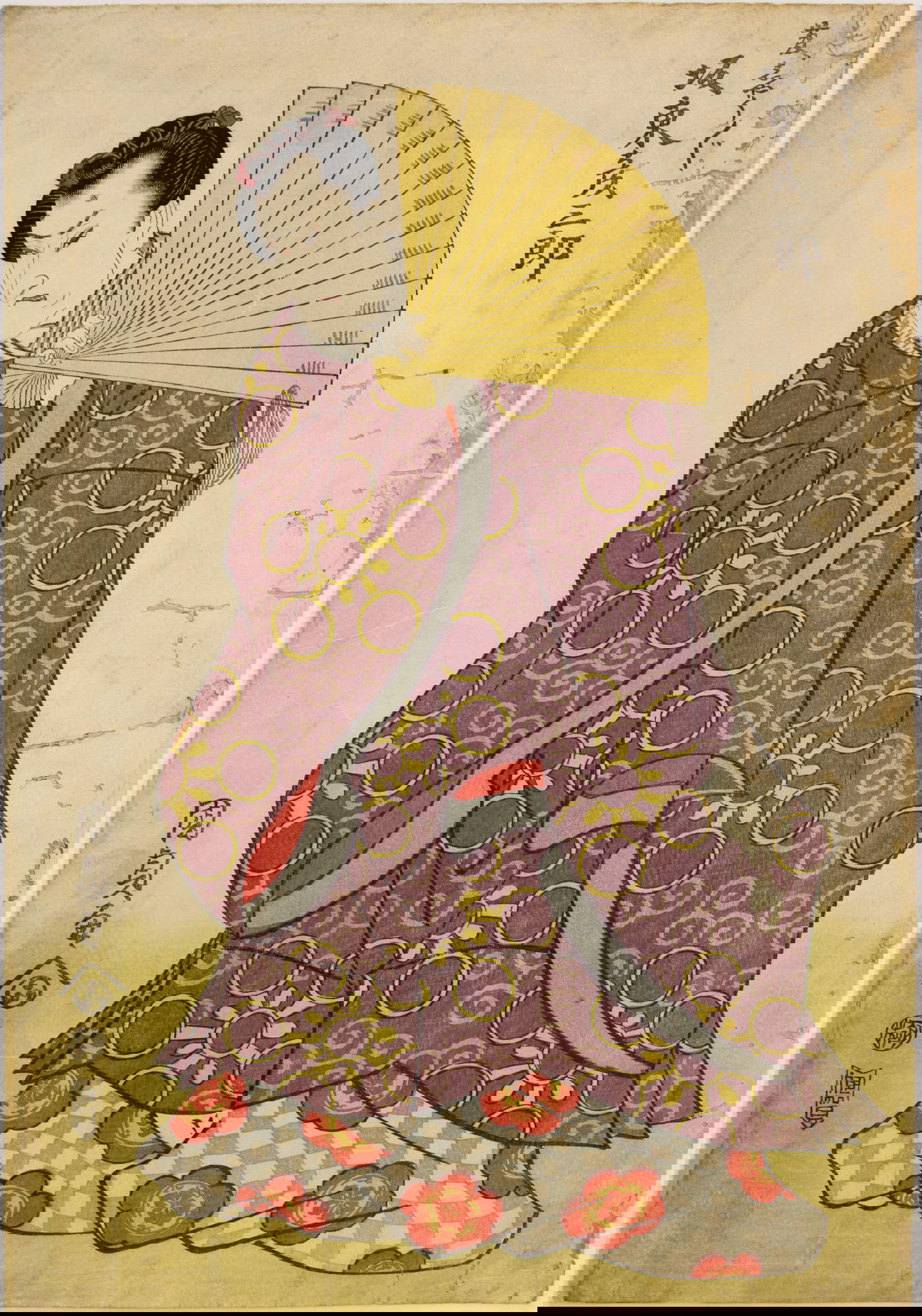 Utagawa Kunisada, Bandō Hikosaburō III als Sugawara no Michizane (1811; polychromer Holzschnitt, rechte Seite eines Diptychons; 380 x 263 mm; Bologna, Museo Civico Medievale, Schenkung Norman Jones)