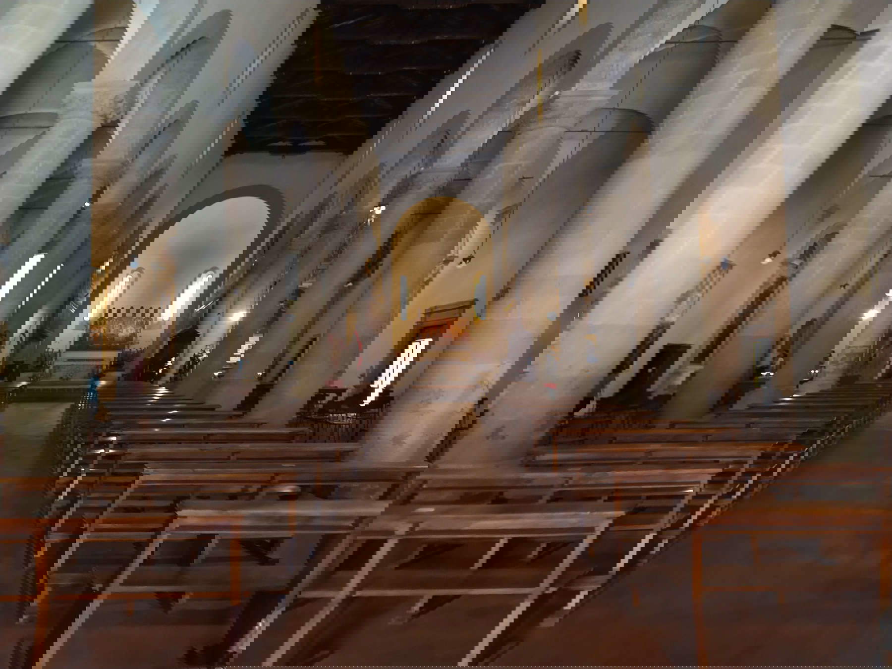 L'intérieur de la cathédrale de Sansepolcro. L'intérieur de la cathédrale de Sansepolcro.