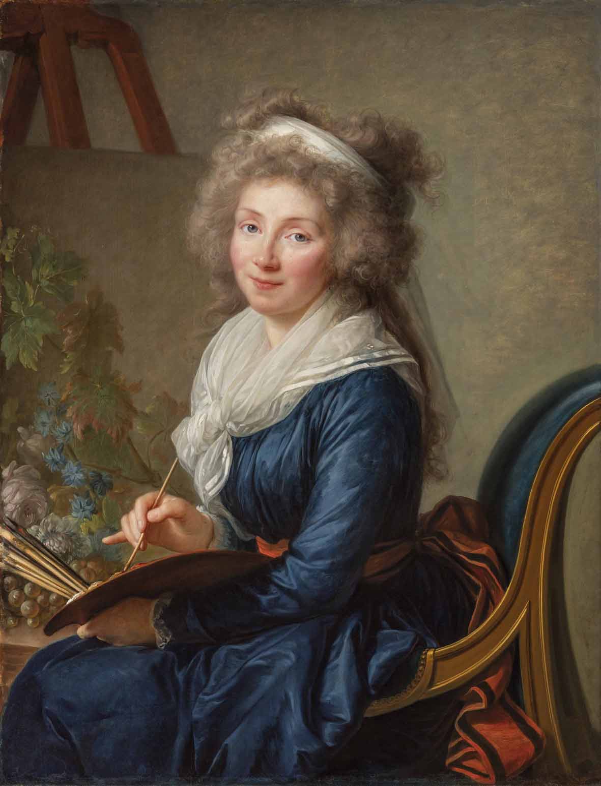 Paris - &Eacute;lisabeth Louise Vig&eacute;e Le Brun, Portrait de la marquise de Grollier, n&eacute;e Charlotte Eustache Sophie de Fuligny-Damas (1788 ; huile sur panneau, 92 x 72 cm ; collection particulière) &copy; Galerie Canesso, Paris