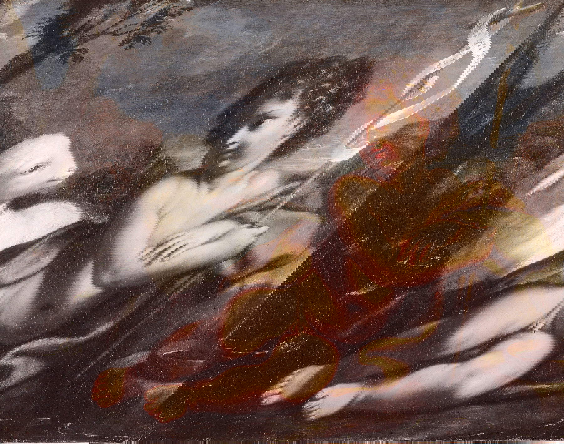 Elisabetta Sirani, San Giovannino nel deserto (1660; olio su tela, 72 x 93 cm; Modena, Collezione BPER Banca)