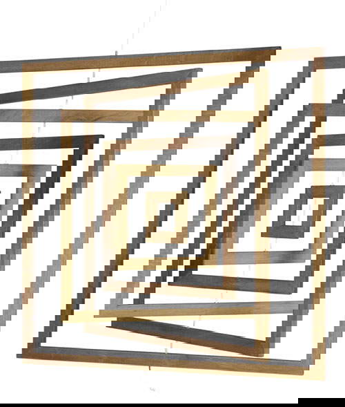 Ennio Chiggio, Spatial Squares (1961; madera, poliéster, separadores de goma, 48 x 48 cm). Foto: Archivo Ennio Chiggio Ennio Chiggio, Spatial Squares (1961; madera, poliéster, separadores de goma, 48 x 48 cm). Foto: Archivo Ennio Chiggio