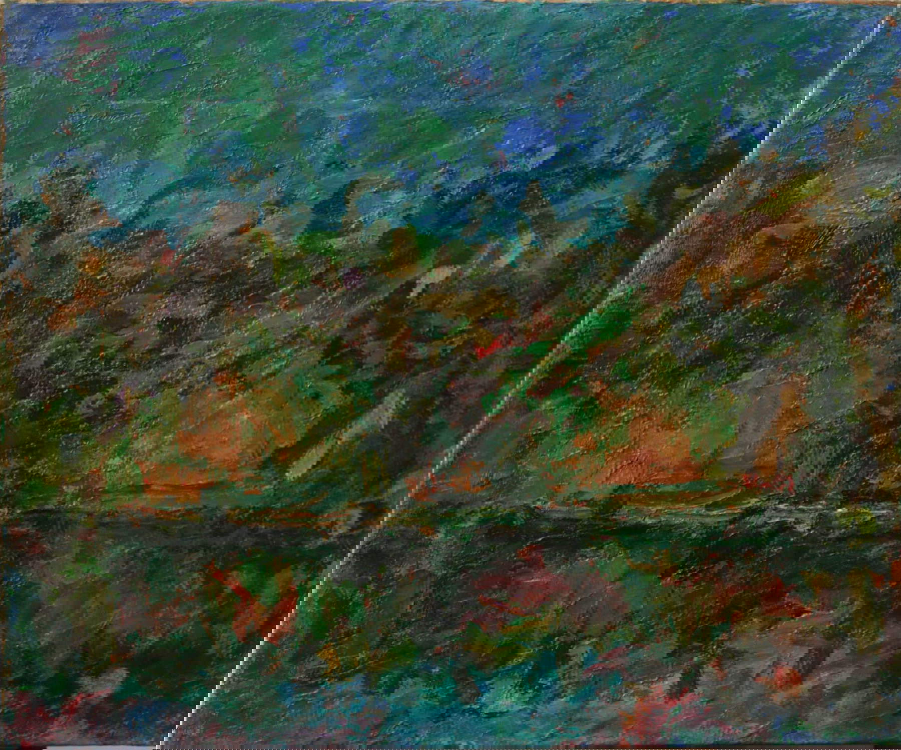 Ennio Morlotti, Adda en Imbersago (1960; óleo sobre lienzo; colección particular) Ennio Morlotti, Adda en Imbersago (1960; óleo sobre lienzo; colección particular)