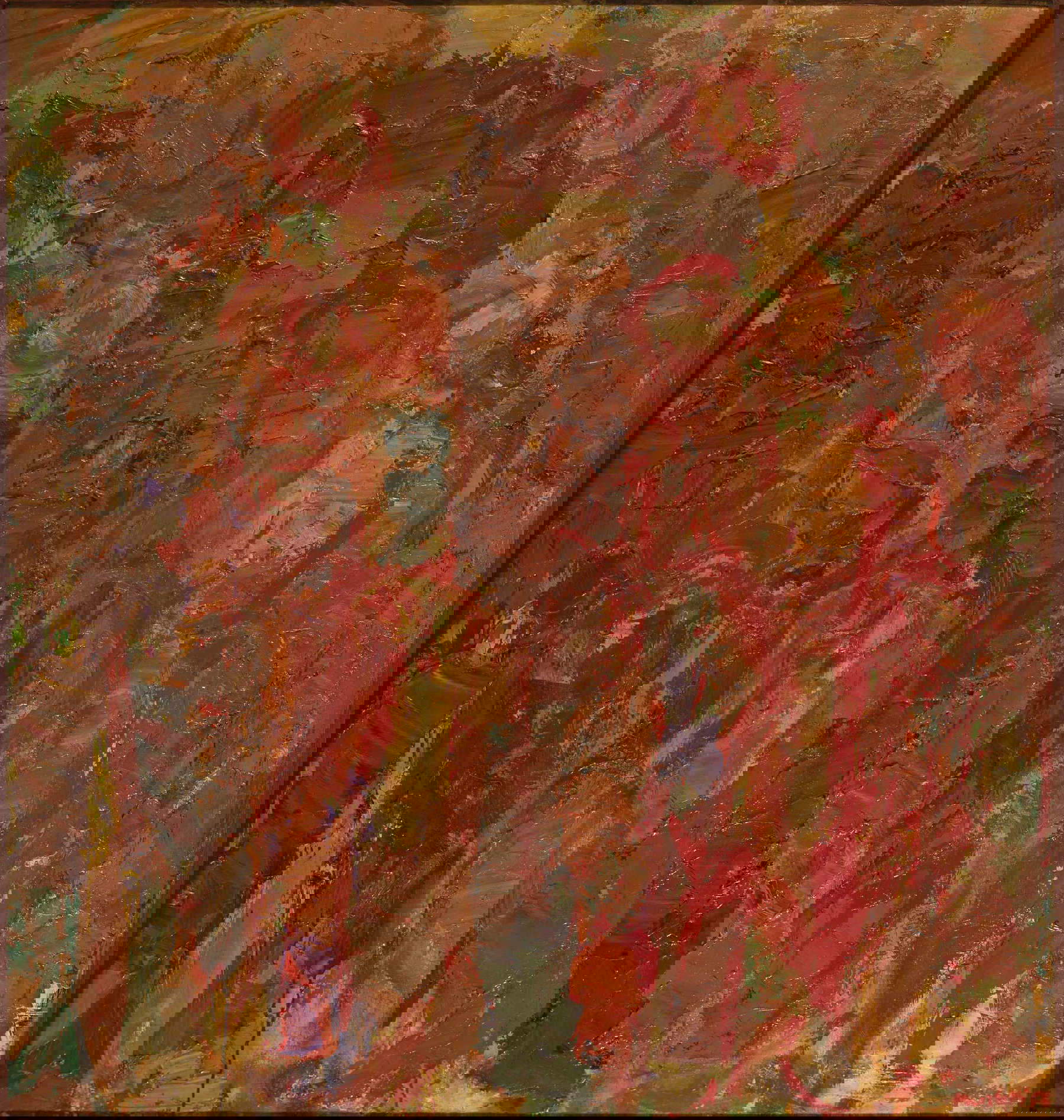 Ennio Morlotti, Estudio de desnudos (1956; óleo sobre lienzo; Bolonia, MAMbo; Procedencia: XXVIII Bienal de Venecia, Compra, 1956) Ennio Morlotti, Estudio de desnudos (1956; óleo sobre lienzo; Bolonia, MAMbo; Procedencia: XXVIII Bienal de Venecia, Compra, 1956)