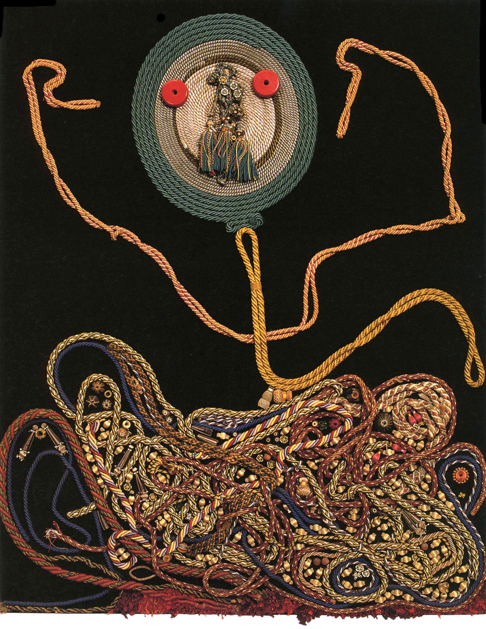 Enrico Baj, Louise Marie Thérèse Victoire de France, Princesse (1975; collage sobre panel, 146x114 cm; Vergiate, Archivio Enrico Baj) Enrico Baj, Louise Marie Thérèse Victoire de France, Princesse (1975; collage sobre panel, 146x114 cm; Vergiate, Archivio Enrico Baj)