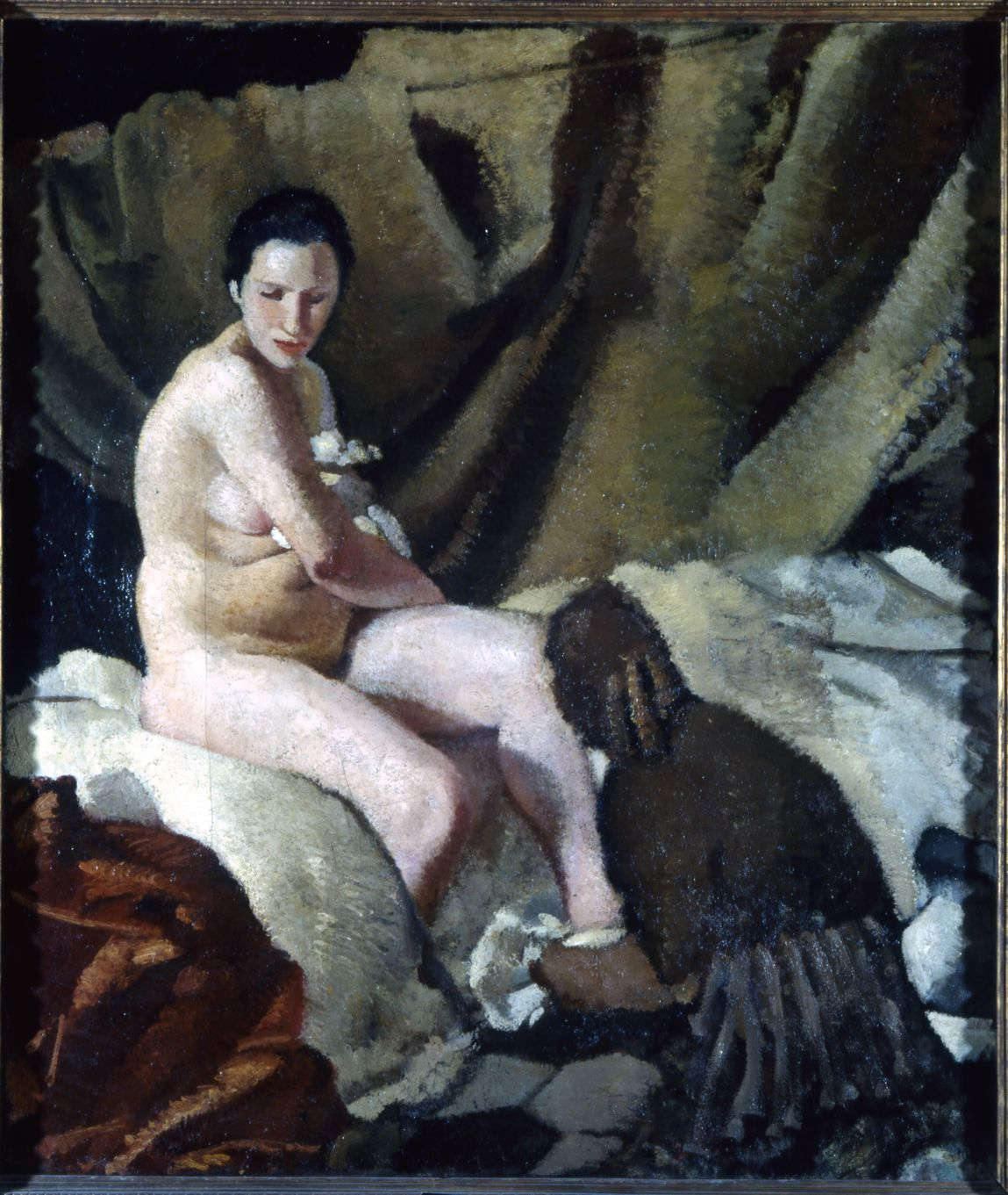 Felice Carena, Susanna (Dopo il bagno) (1924; olio su tela, 150 x 130 cm; Roma, Galleria Nazionale d&rsquo;Arte Moderna e Contemporanea)