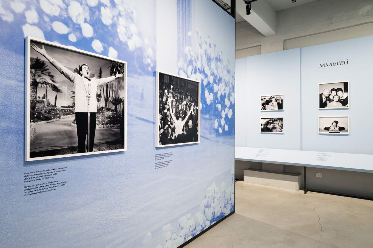 The Sanremo Festival in a photo exhibition at the Gallerie d'Italia in Turin, Italy 