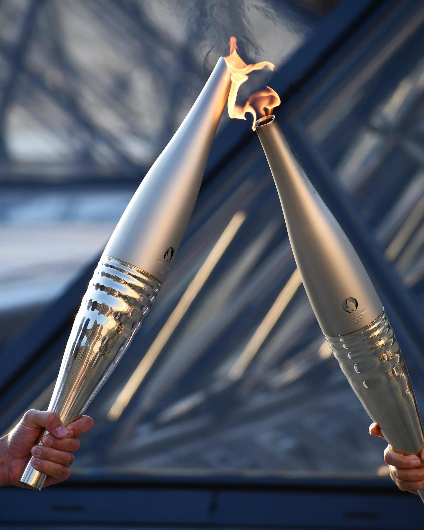 La llama olímpica de París 2024 en el Louvre. Foto: Nicolas Bousser/Louvre La llama olímpica de París 2024 en el Louvre. Foto: Nicolas Bousser/Louvre