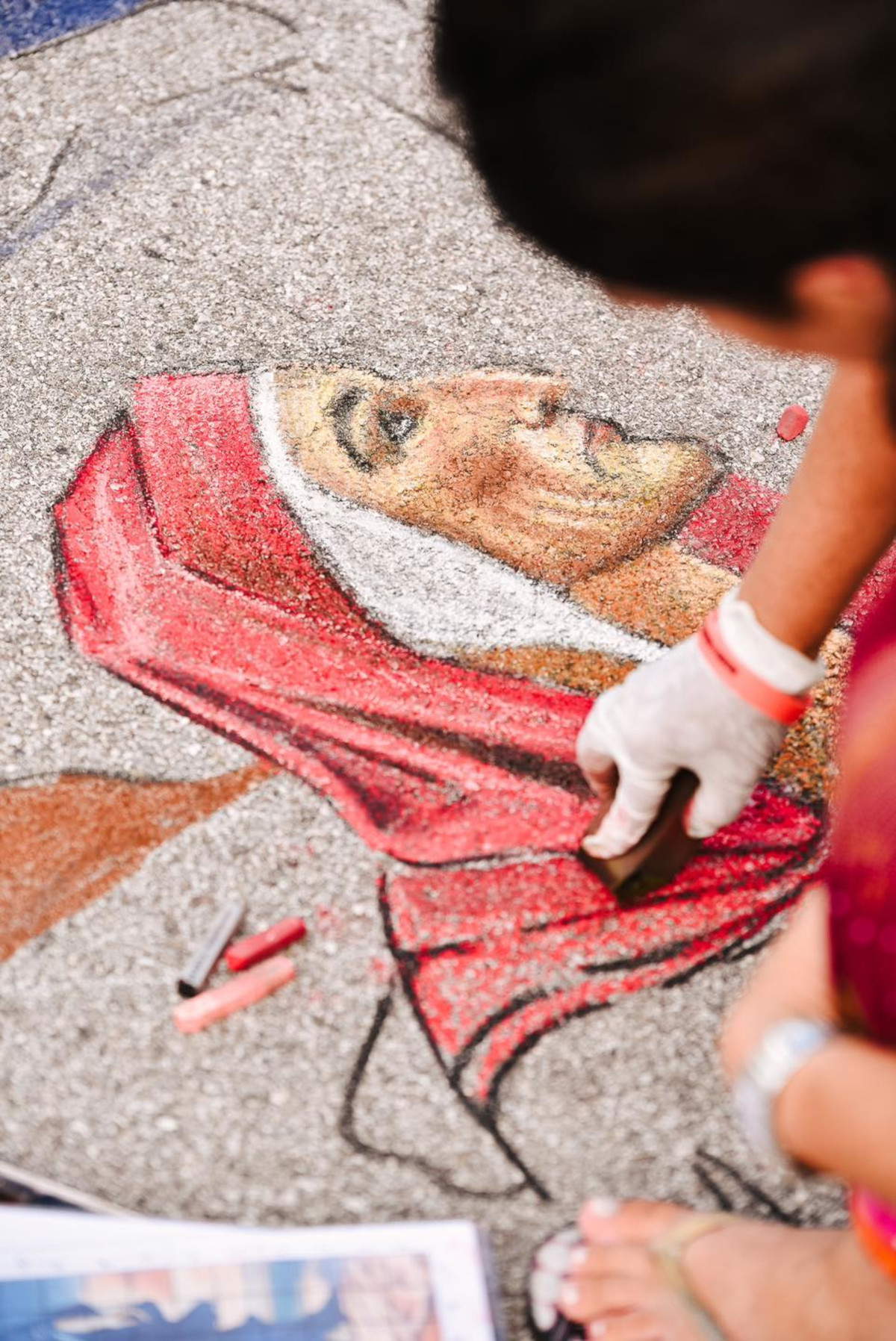 Madonnari au travail