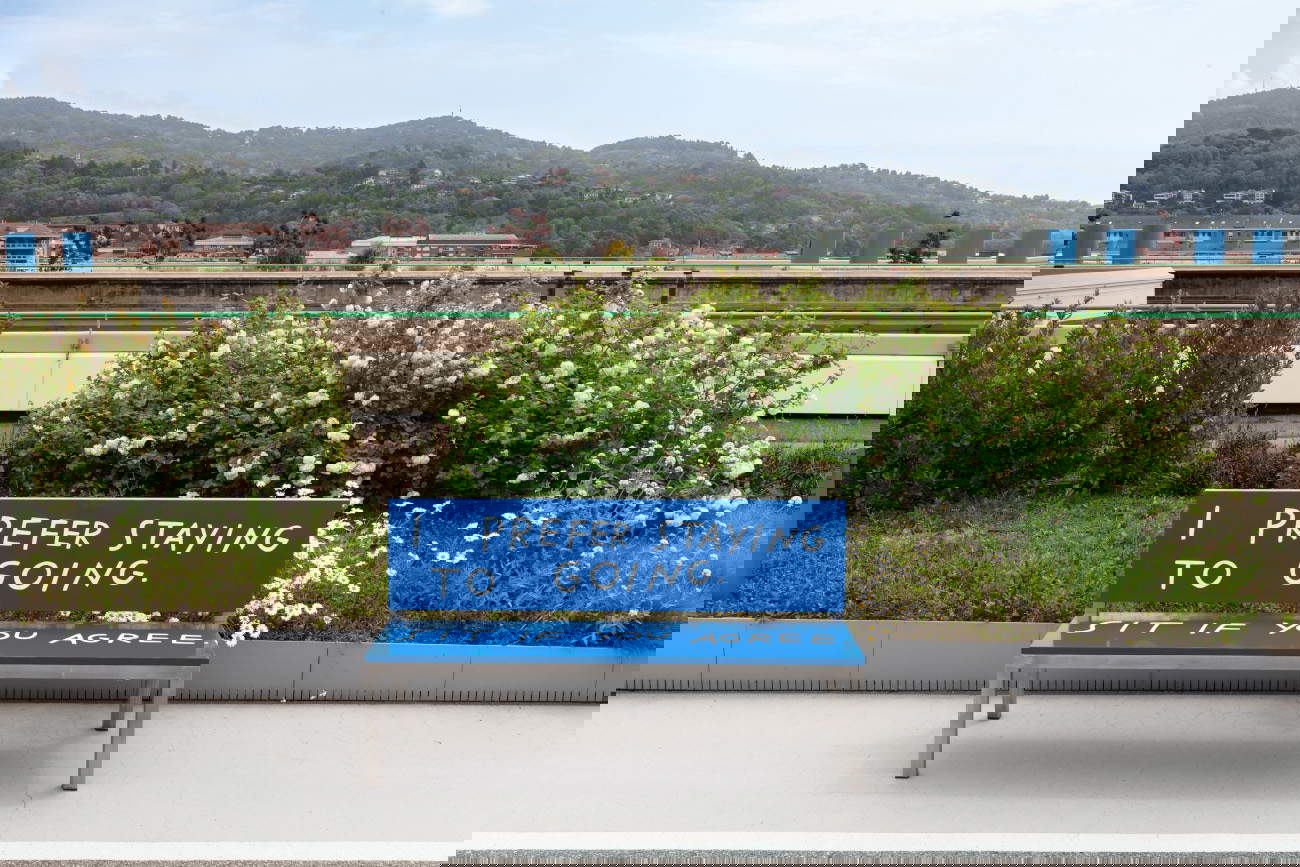 Finnegan Shannon, Do you want us here or not (Pinacoteca Agnelli), 2024 (In corso). Realizzato da Attitudine Forma. Su concessione dell'artista e di Deborah Schamoni, Munich. Foto di Sebastiano Pellion di Persano