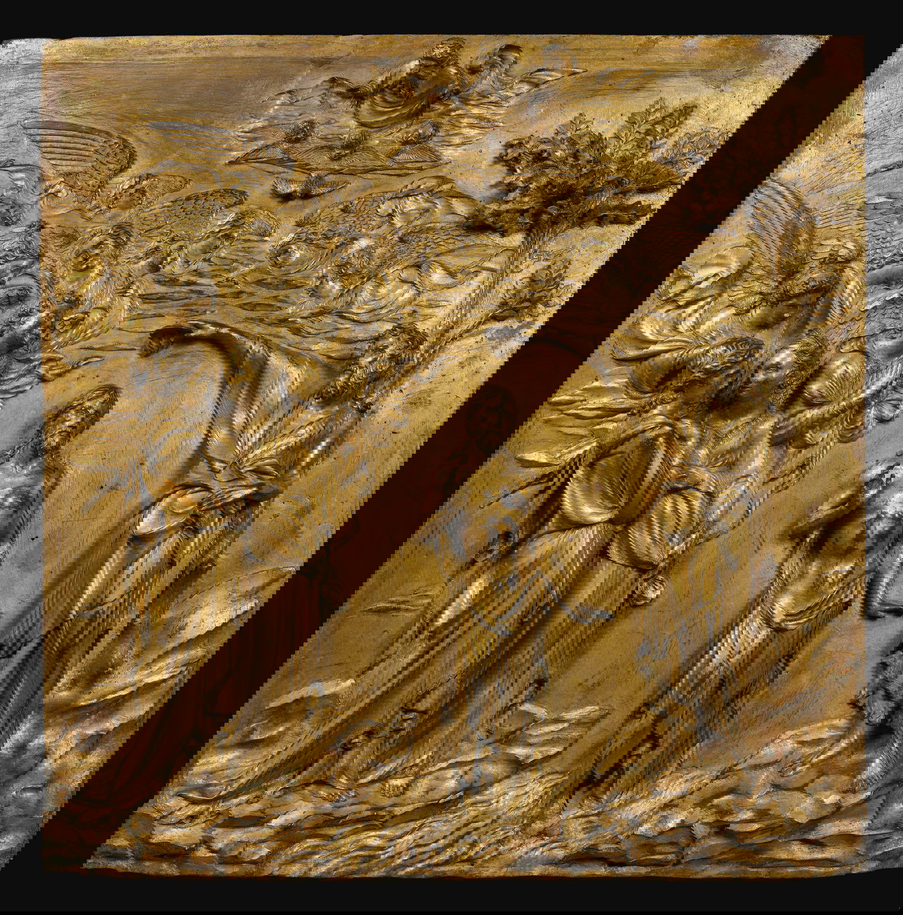 Lorenzo Ghiberti, Battesimo di Cristo, dopo il restauro. Foto OPD (Cristian Ceccanti)