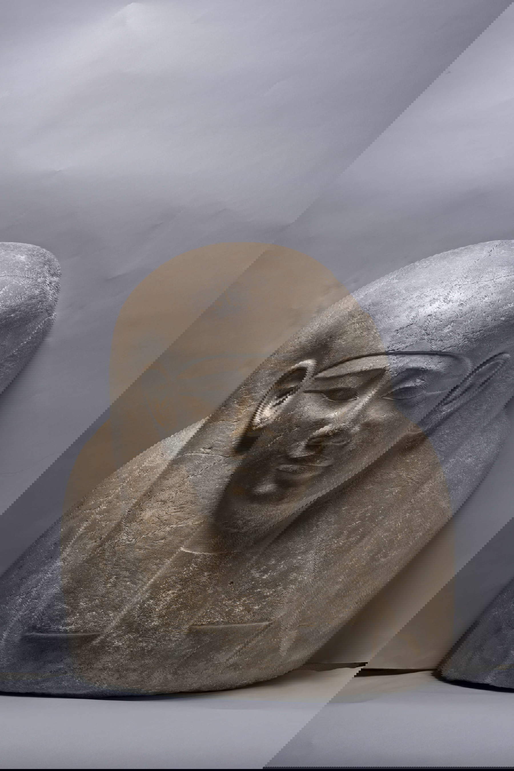 Sarcophagus fragment, Late Period (661-332 B.C.), Limestone, Provenance unknown, Egyptian Museum, Turin.