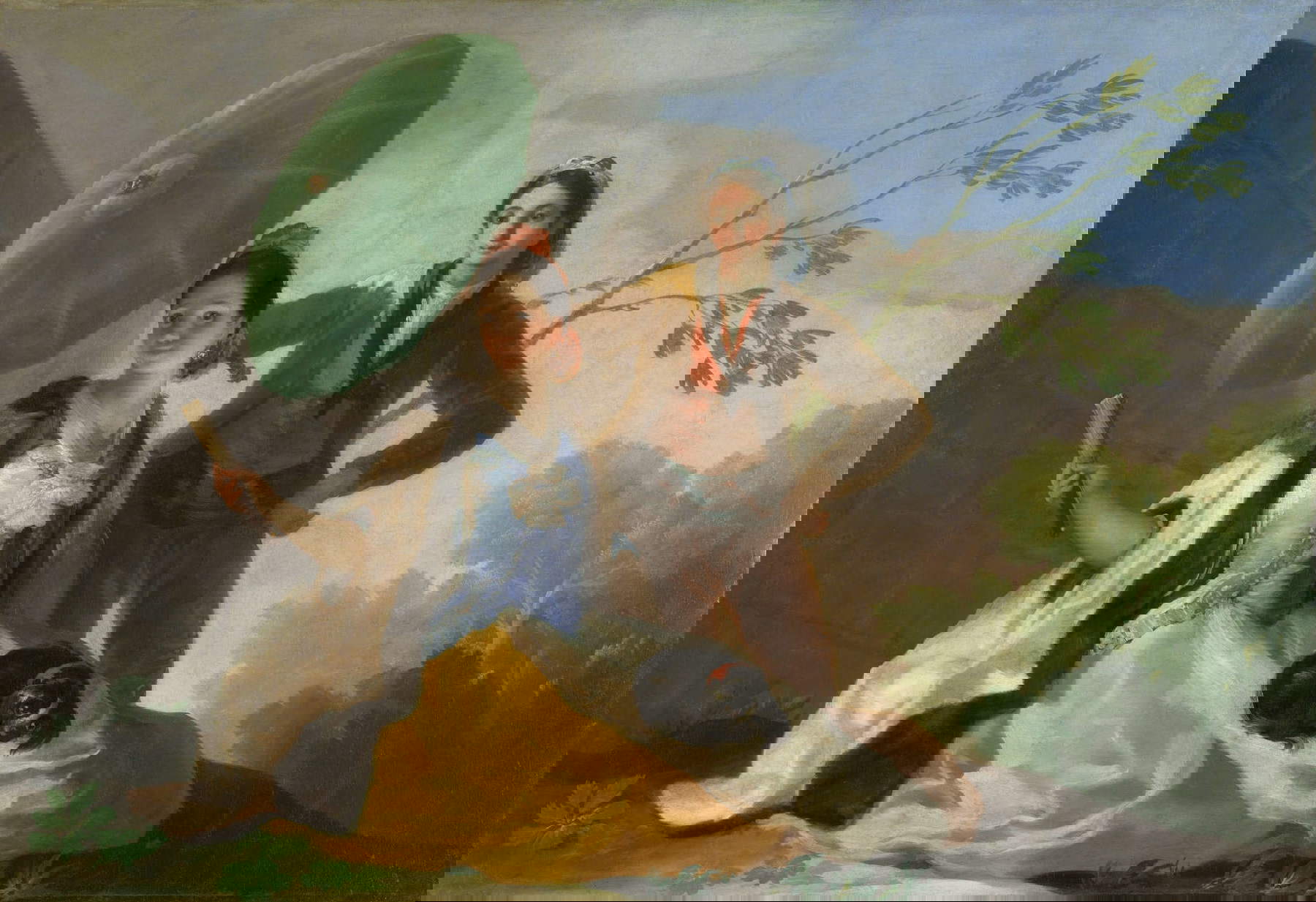 Francisco Goya, Il parasole (1777; olio su tela, 104 x 152 cm; Madrid, Prado) Francisco Goya, Il parasole (1777; olio su tela, 104 x 152 cm; Madrid, Prado)