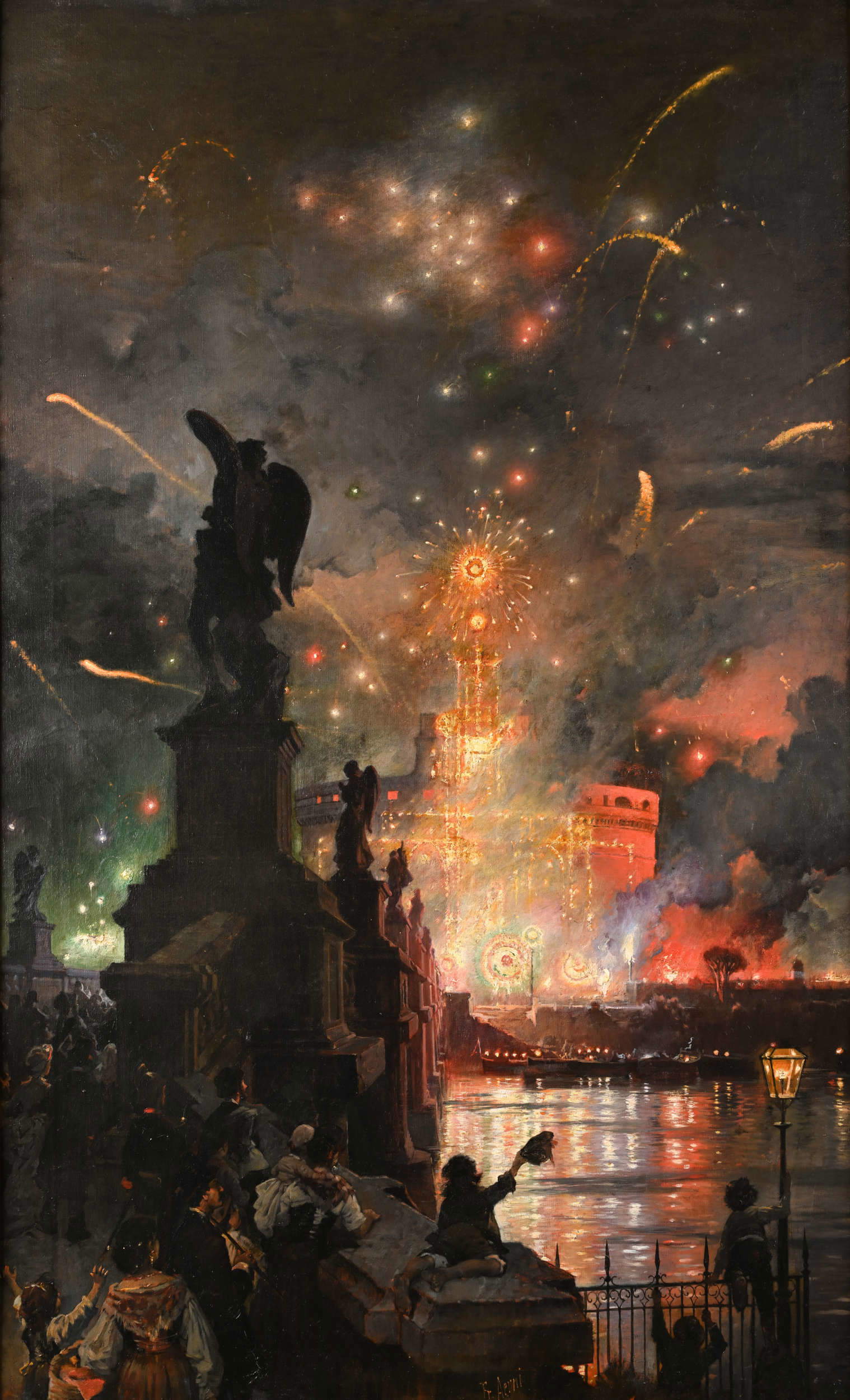 Franz Theodor Aerni, The Pinwheel of Castel Sant'Angelo (late 19th century; oil on canvas; Rome, Castel Sant'Angelo, Inv. CSA III/427) Franz Theodor Aerni, The Pinwheel of Castel Sant'Angelo (late 19th century; oil on canvas; Rome, Castel Sant'Angelo, Inv. CSA III/427)