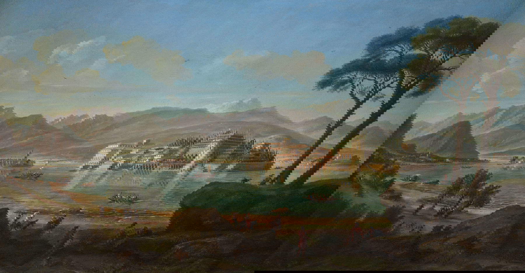 Gaspar van Wittel, Borromean Islands (c. 1686-1690; oil on canvas, 90.5 x 156 cm; Rome, Gallerie Nazionali di Arte Antica, inv. 19) © Gallerie Nazionali di Arte Antica, Rome (MiC) - Bibliotheca Hertziana, Max Planck Institute for Art History/Enrico Fontolan Gaspar van Wittel, Borromean Islands (c. 1686-1690; oil on canvas, 90.5 x 156 cm; Rome, Gallerie Nazionali di Arte Antica, inv. 19) © Gallerie Nazionali di Arte Antica, Rome (MiC) - Bibliotheca Hertziana, Max Planck Institute for Art History/Enrico Fontolan