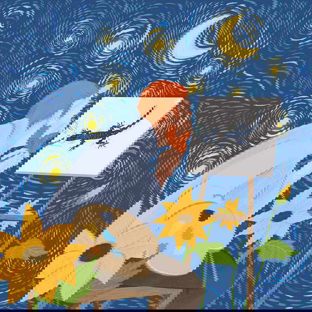 Geco nano stellato di Van Gogh (Cnemaspis vangoghi)